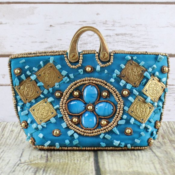Unbranded Handbags - SALE! UNBRANDED Boho Beaded Clutch Wallet Coin Purse